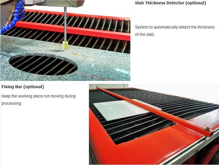 slab thickness sensor-and-workpiece-fixing-bar-cnc-marble-cutter slab thickness sensor-and-workpiece-fixing-bar-cnc-marble-cutter